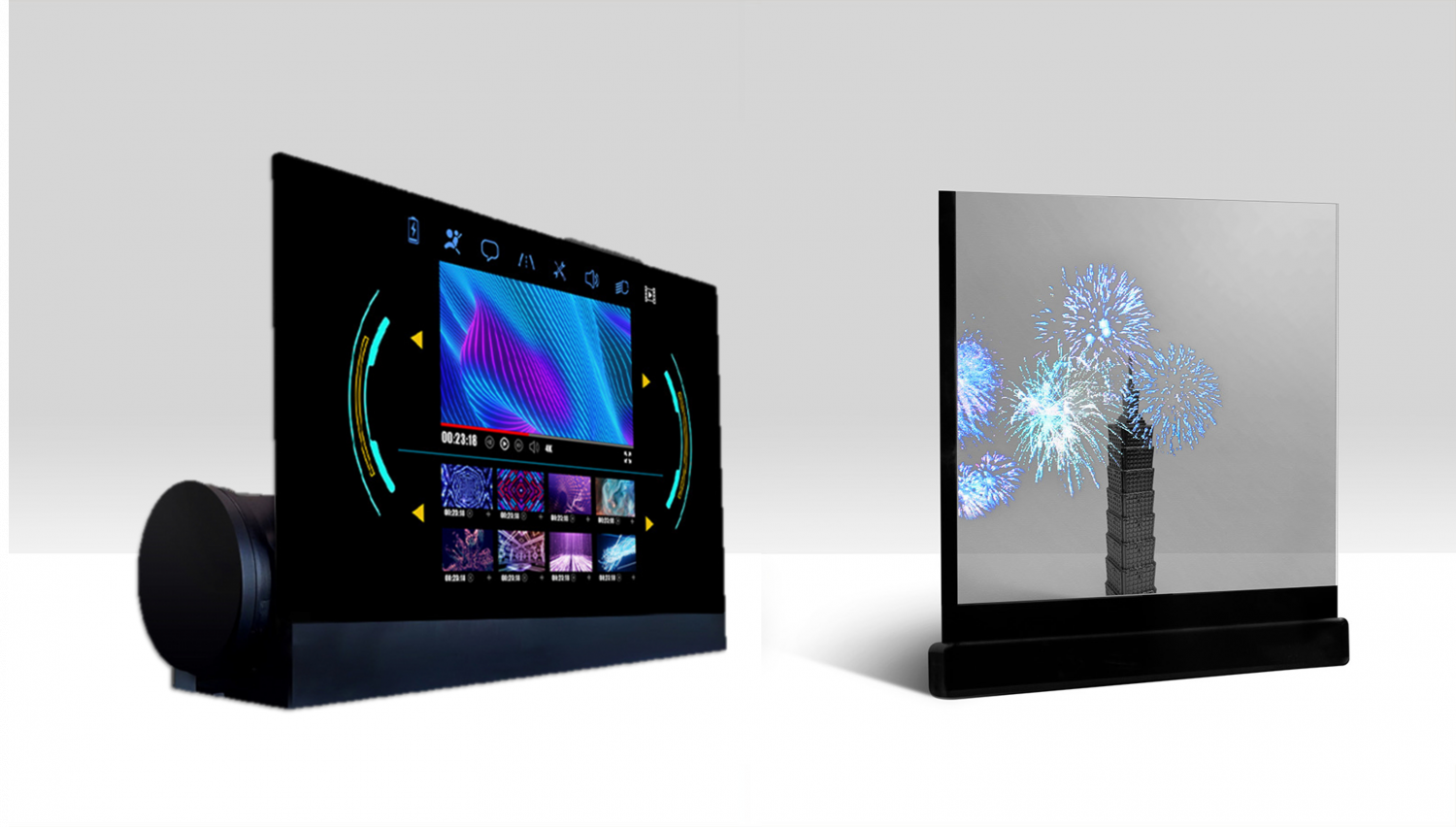 可卷式、折迭性、高透明